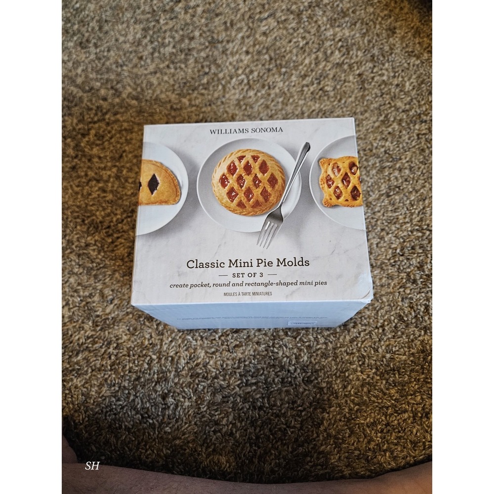 Set 3: Williams Sonoma Classic Mini Pocket / Hand Pie Molds - Round, Half Circle